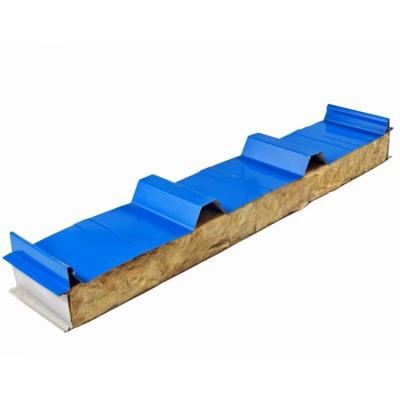 Hotel Fireproof Rock Wool Sandwich Wall and Roof Panel with Metal Glass Sandwich Panel