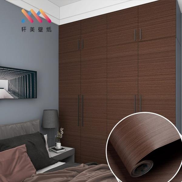 2ft Width Furniture Films Wood Grain Vinyl Wall Covering Wallpaper Roll for Contemporary Home Decoration