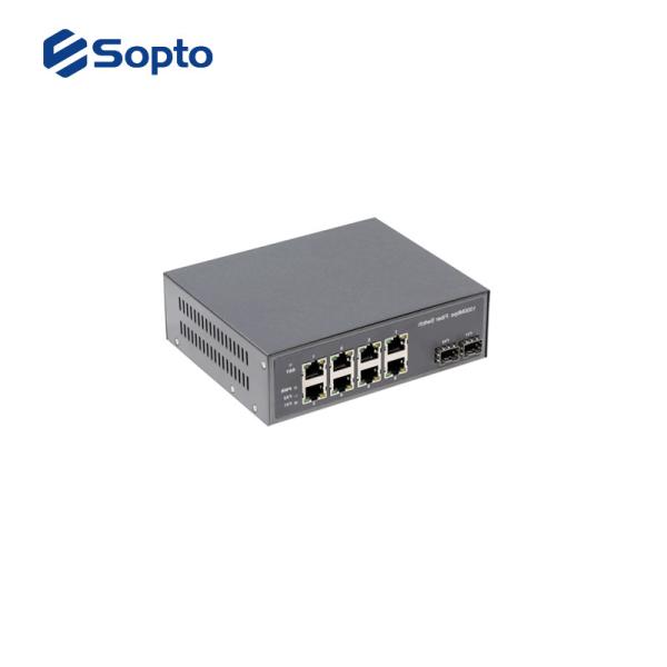 External 220V AC 10 100 1000 Media Converter With Conspicuous LED Indicators
