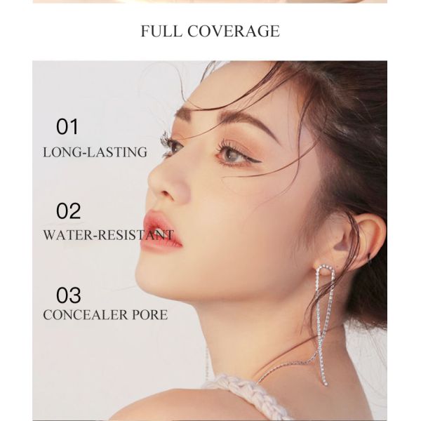 Mejor Popular 14 Colors Liquid Face Foundation Etiqueta privada acabado mate maquillaje natural a prueba de agua