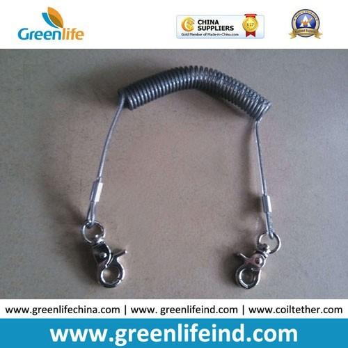 China High Quality 3.0mm Cord Dia Wire Coil Safety Lanyard