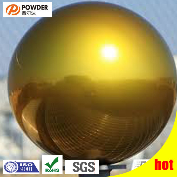 Polyester Gold Powder Coat Electrostatic Gun Spray Exceptional Protective Properties