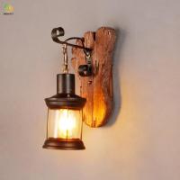 Le métal en bois de cru industriel peignant la lumière moderne de mur pour le couloir à la maison décorent