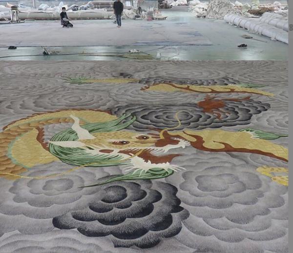 Thickened Acrylic Commercial Floor Mat Wool Manhand Customized Hand Lance