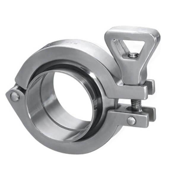 Stainless Steel Sanitary High Pressure Clamps / Ss Tc Clamp 2-6 Bar Pressure