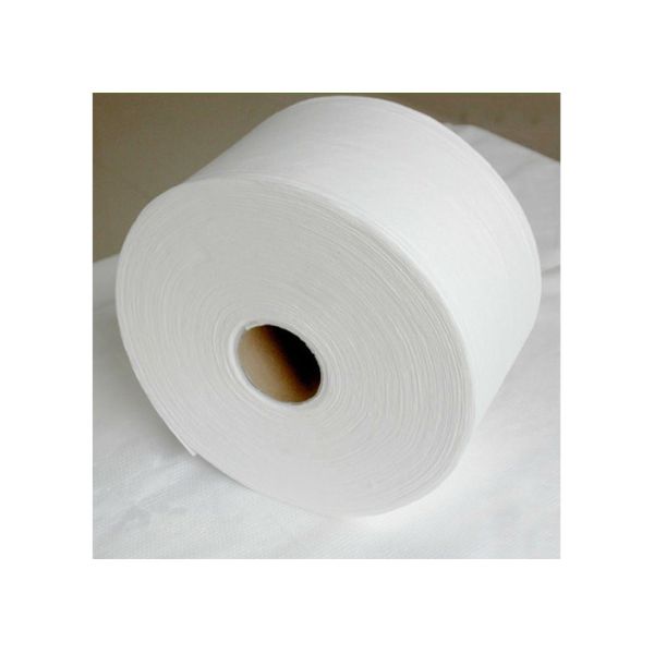 Cross Lapping Spunlace Nonwoven Fabric Polyester And Viscose Wavy Cleaning Wipes