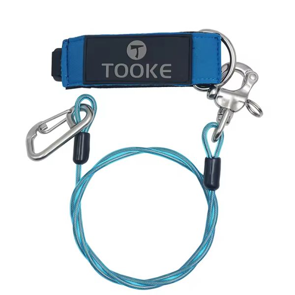 Heavy Duty Durable Training Guide Rope Free Diving Safety Lanyard For Underwater Sports