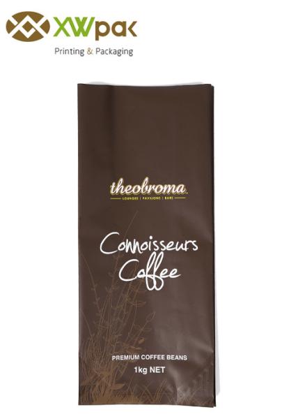 Heat Seal Tear Top side Gusset Bag For Coffee Beans customized design