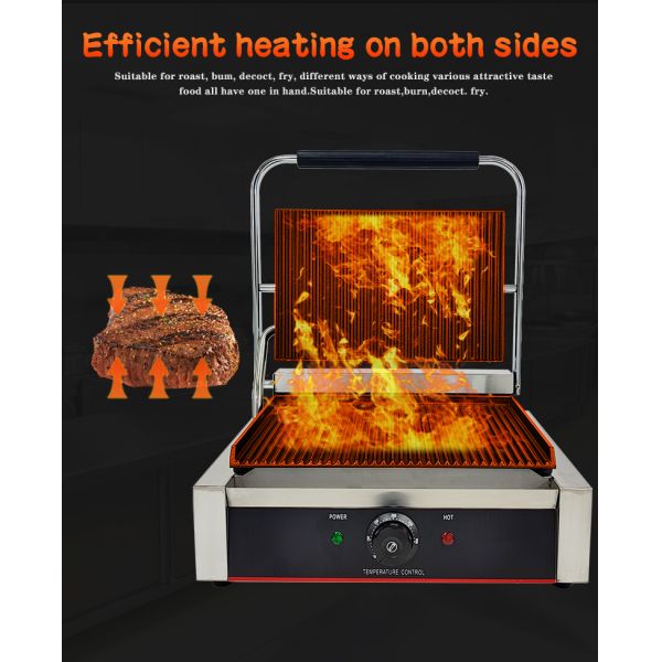 Кухня Кулинария Электрический Панини Сэндвич Мастер с чугунными грилями и тарелками