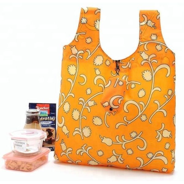 100 % polyester digital printing pet shopping bag,Nylon drawstring bag nylon