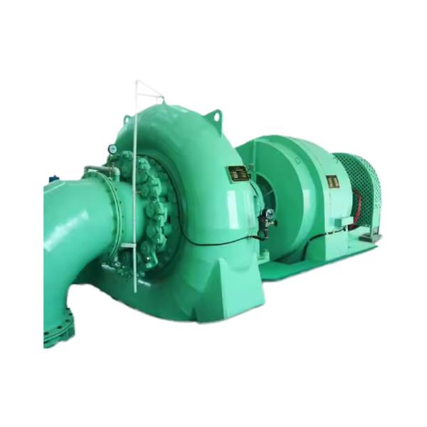 パルトン水力タービンで134mの水頭と600r/minの速度で発電が単純化されました