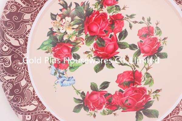 55cm Serving tray wedding plates set round dish tinplate plate for party