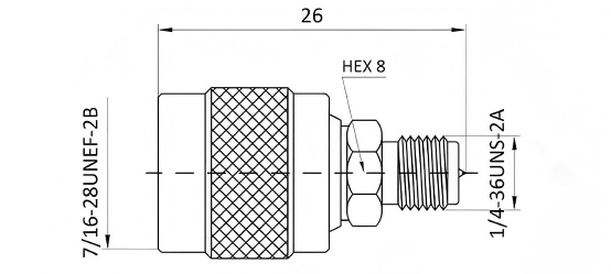 Customized RF Adapter 50 Ohm TNC To SMA Adapter RPTNC / RPSMA-JK