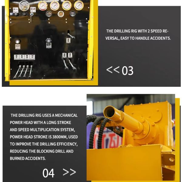 Instalación de perforación neumática subterránea profunda para pozos de agua Perforación de 300 metros