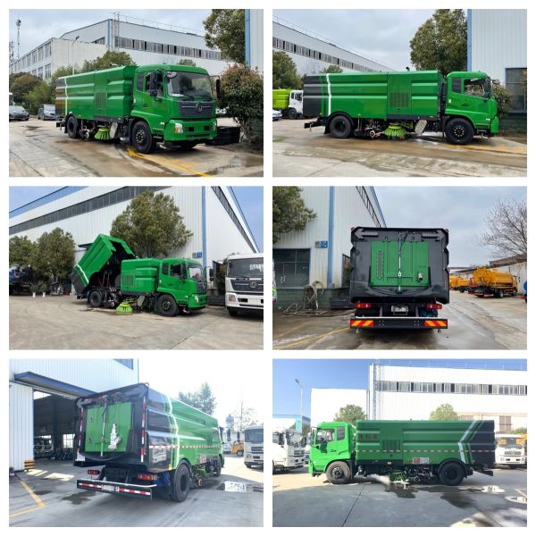 18000 кг Уличная метла Грузовик Дизельное топливо грузовик Монтированная уличная метла