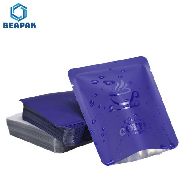 Side Gusset Aluminum Foil 50Pcs Drip Coffee Filter Bags