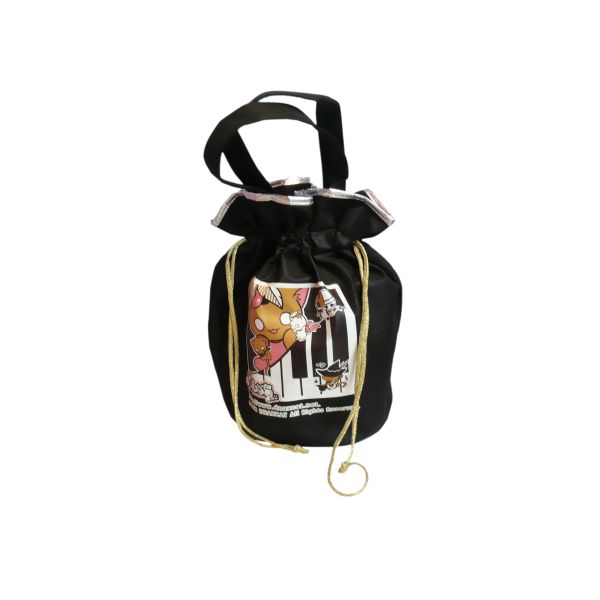 Red / Black / Purple 75g Non Woven Drawstring Bag, Recycled Fabric Carry Bag