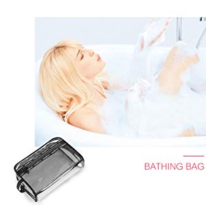Portable Waterproof Travel Makeup Organizer Bags,Mesh Transparent Design Toiletry Bag for Women Toiletry Bag Makeup Bag