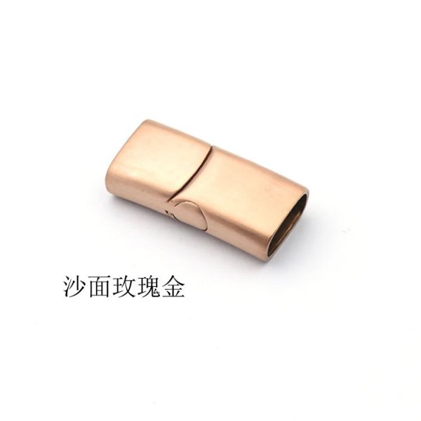 Stainless Steel Magnet Buckle Flat Rectangular Design for Leather Cord Bracelet Safety