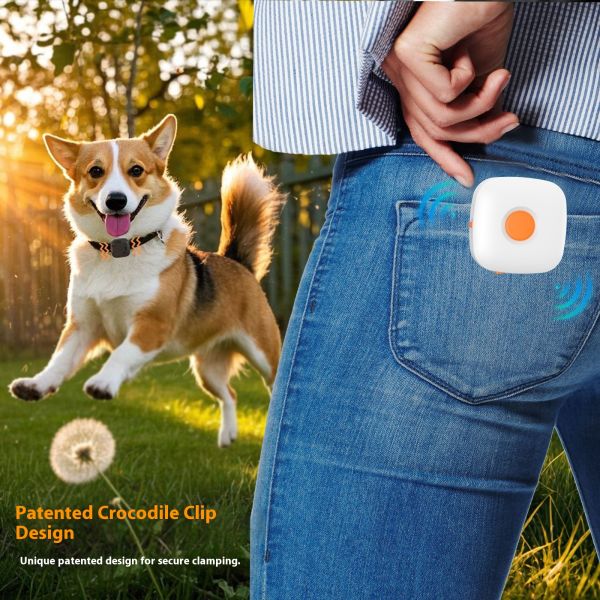 2025 Mini Interactive Remote Control Rechargeable E-Collar Dog Training IP67 Waterproof Plastic No Shock Vibration Reminders for