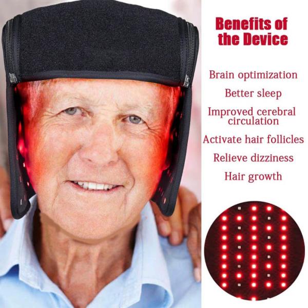 Uso dobro claro vermelho infravermelho do capacete da terapia da clínica para a queda de cabelo