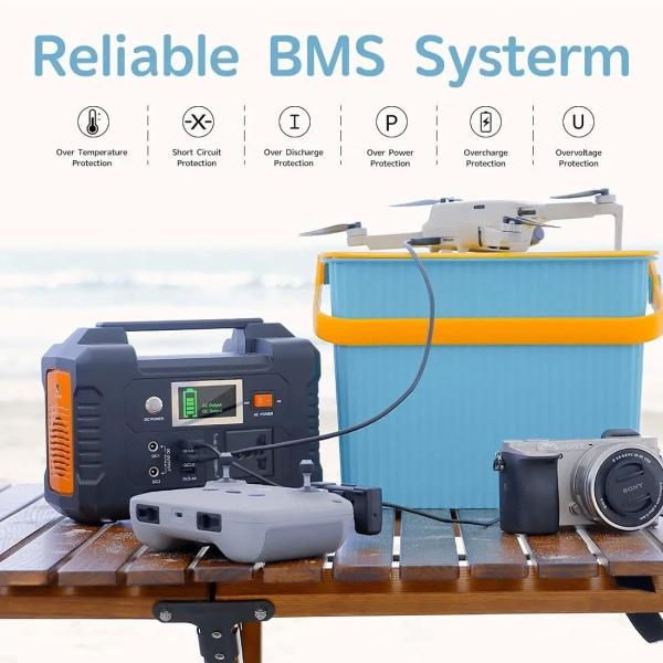 Gerador de energia solar de 220 V Bateria de íons de lítio e potência de saída de 110-240 V para uso externo