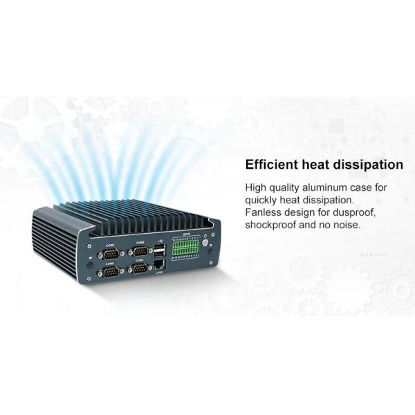 IBOX-1226 J6412 Промышленный мини-компьютер без вентилятора с 32 ГБ оперативной памяти и 12 В постоянного тока