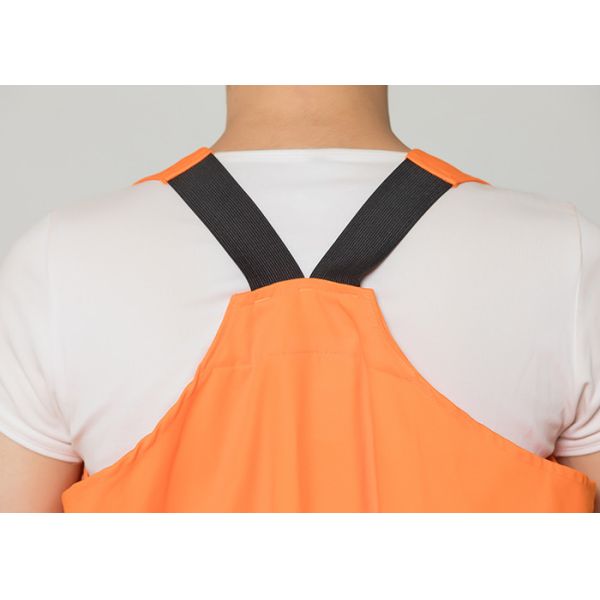 Double Stitching Safety Work Clothes High Visable Orange Jacket Bib Pants Suit