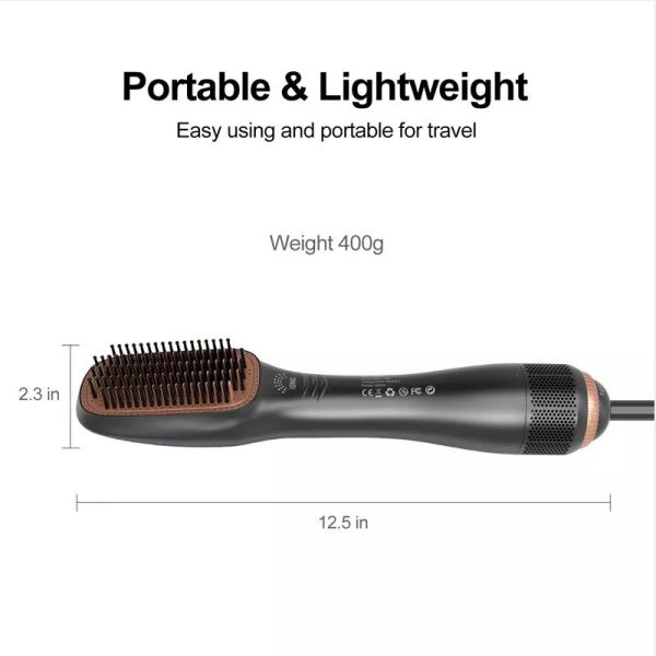 1200w Styler Hair Dryer Comb 160 Degree Negative Ionic Straightener