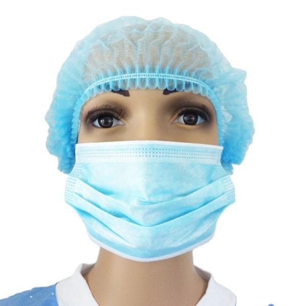 Disposable Non Woven Mob Cap / Clip Cap / Hairnet / Non-Woven Caps