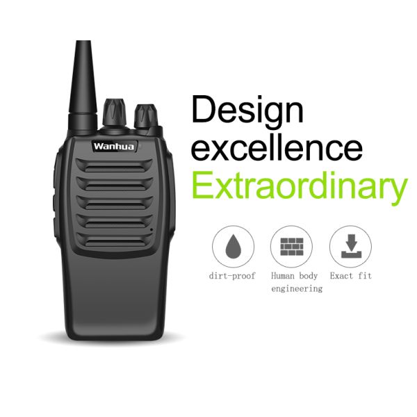 Hotel Wanhua WH27E Walkie Talkie Customizable 170*60*35MM Professional Long Range UHF