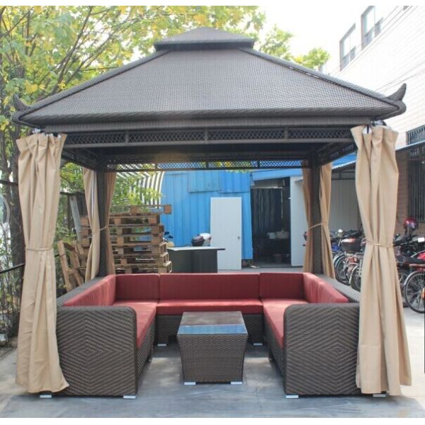 garden furniture wicker gazebo/canopy-20015