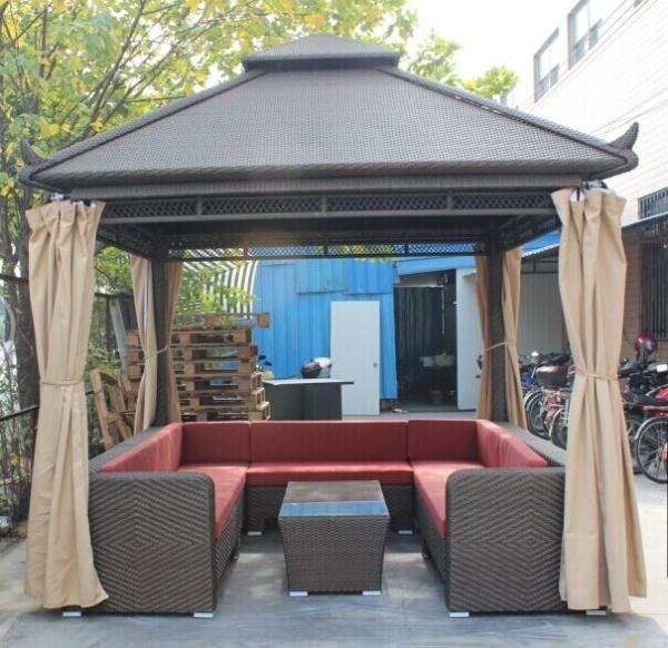 garden furniture wicker gazebo/canopy-20015