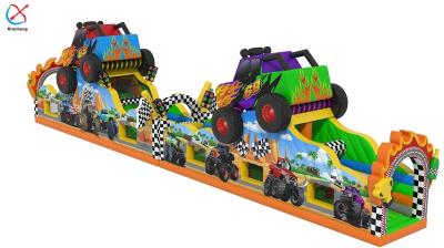 Commercial Giant Inflatable Obstacle Course Car Obstacle Course Bounce House