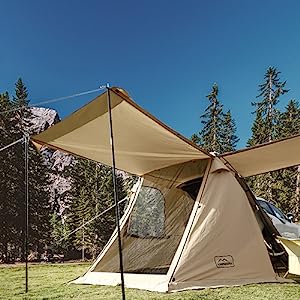 SUV Car Tent, Tailgate Shade Awning Tent for Camping, Vehicle SUV Tent Car Camping Tents for Outdoor Travel