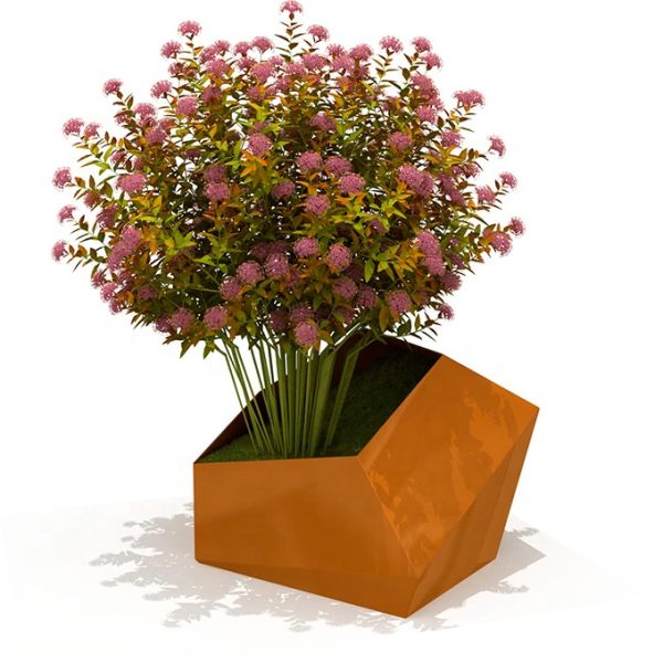 ISO14001 Certificate Decorative Metal Flower Pots