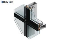 Powder Painted Aluminum Curtain Wall Profile , Aluminum Extrusion Profile
