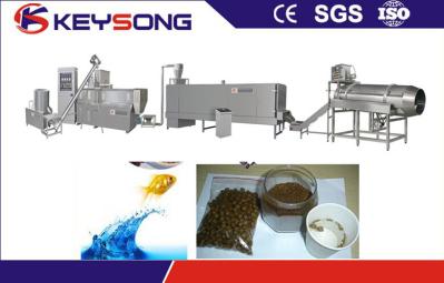 Fish  Extrusion Food Making Machine Fish Feed Pellet Production Line 1 - 3 Ton