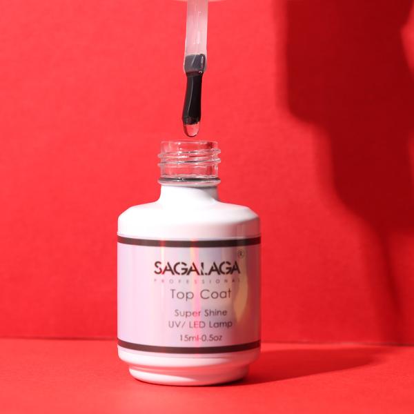 85G Long Lasting High Glossy Top Coat Rich Pigment Gel Polish Base Coat and No Wipe Top Coat Shiny Diamond Gel CPSR Certified