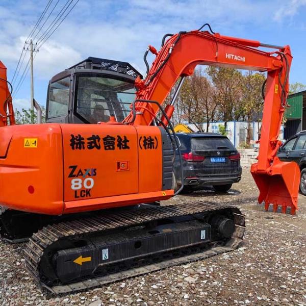 原作用掘削機 ヒタチ ZX80 コンパクト クロー掘削機 0.28m3 バケツ容量