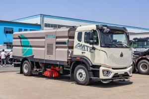HOWO Road Sweeper Truck Self Propelled High Pressure Street Sweeper Vacuum Truck