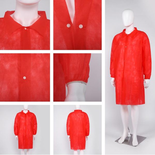 S&J Disposable 3 pocket PP/SMS/Spunlace children chemistry laboratory lab coat doctor scientist cosplay science lab coat for kid