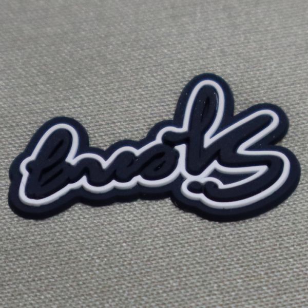 Customized 3D Silicone Label Heat Press Washable 3D Soft Silicone Logo Transfer  Badge