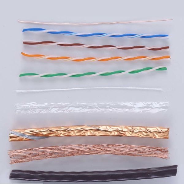 4P Twisted Pair Blue Cat6 Shielded Cable 305m Indoor 0.52mm To 0.58mm