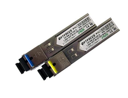 OPTFOCUS SFP Optical Transceiver  OFSB-3512&5123  1.25G  BIBD SM SC  1310-1550NM SFP Optical Transceiver