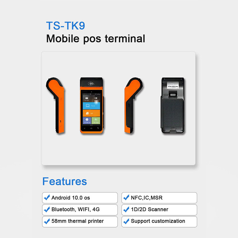 OEM Handheld Android Mobile Wireless POS System Machine 4G WIFI