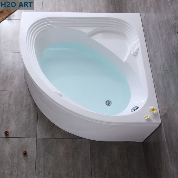Leg Tubs Structure Acrylic Corner Bathtub with Removable Panel and Skirt Disassembled