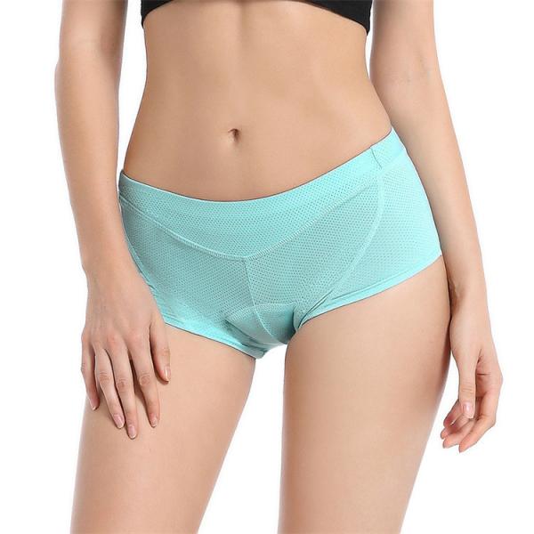 Women's Outdoor Bicycle Biker Underwear Slim Elastic Breathable Shockproof 3D Silicone Cushion Underwear