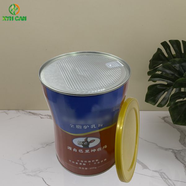 Coffee Beans Metal Tin Cans 0.23mm Thick Pillow Shape 300g Donkey Milk Powder
