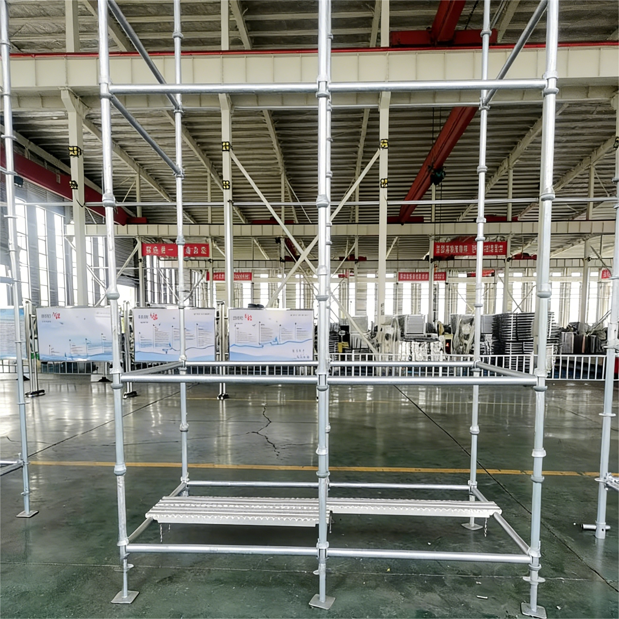 Robust Cuplock Scaffolding System Durable High Rise Building Scaffolding 48.3mm OD Tube